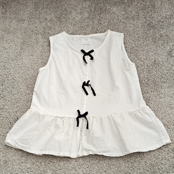 Zara Ruffle Bow Top - Picture 2 of 4